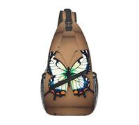 Cute little butterfly It is a casual crossbody bag for men with high storage capacity and a patch pocket on each side.