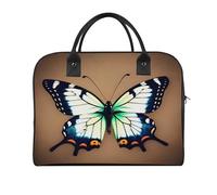 Cute Little Butterfly Laptop Tote Bag Casual Travel Handbag Multi Pocket Shoulder Bags for Work Travel