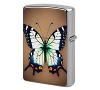 Cute Little Butterfly Lighter Case Pouch Double-Sided Metal Lighter Sleeve Scratch & Drop Resistant Lighters Protector Fits Standard Kerosene Lighters Pocket Protective Cover for Camping Party