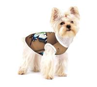 Cute Little Butterfly Medium Stretchy Dog T-Shirts Soft Cool Sleeveless Stripe Vests Breathable Clothes for Puppy Kitty Cats Small.