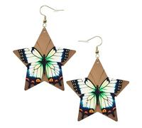 Cute little butterfly Patterned star earrings for women jewelry fashion and Valentine's Day birthday party gifts