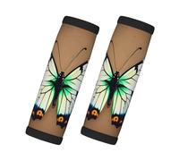 Cute Little Butterfly Printed Luggage Trolley Covers - Checked Soft Handle Covers for Business Travel Accessories