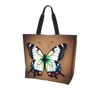 Cute little butterfly Printed tote bag, shoulder bag, suitable for travel, beach, and everyday shopping., Cute Little Butterfly, One Size