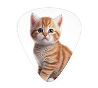 Cute little cat Printed pick set - 12 pieces, thin, medium and thick guitar picks, suitable for guitar, bass, electric guitar and ukulele