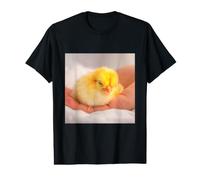 Cute Little Chick in Hands Farm Animal Bird Value Graphic T-Shirt