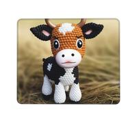 Cute Little Cow Calf Pattern Mouse Pad Waterproof Gaming Mousepad for Office Computer Mousepads for Desk Pad with Non-Slip Rubber Base Washable Cloth Mouse Mat 8.3 x 10.3 in