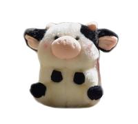 Cute Little Cow Plush Doll Black And White Flower Will Call The Calf Doll Moo Moo Little Flower Cow Toy Gift For