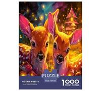 Cute Little Deer 1000 Pieces Jigsaw Puzzles for Adults Impossible Beautiful Home Decoration Art Colorful DIY Craft 70x50cm/1000pcs