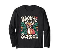 Cute Little Deer Happy First Day of School Long Sleeve T-Shirt