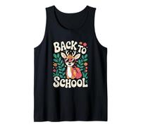 Cute Little Deer Happy First Day of School Tank Top