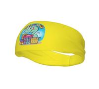 Cute Little Dino Headbands Men Women Non Slip Wicking Sports Sweatband for Gym Basketball Yoga Hairbands