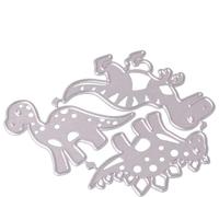 Cute Little Dinosaur Die Cuts Stencil, Metal Template Moulds Cutting Dies Cut Stencils for DIY Scrapbooking Photo Album Decorative Embossing Paper Dies for Card Making Templated (ZC287)