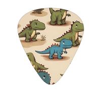 Cute little dinosaur guitar picks in three different thicknesses, suitable for electric guitar and band players