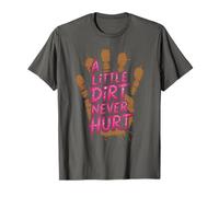 Cute Little Dirt Never Hurt Mud Run Mudder Queen Mudding Kid T-Shirt