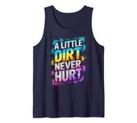 Cute Little Dirt Never Hurt Mud Run Mudding Buddies Muddy Tank Top