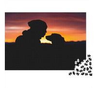 Cute Little Dog 1000 Piece Jigsaw Puzzles for Adults Dog Jigsaws Challenging Game Family Challenging Educational Challenge Home Decoration for Adults Gifts Ideas 1000pcs (75x50cm)