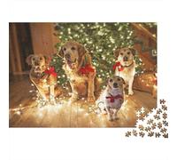 Cute Little Dog 1000 Pieces Adult Jigsaw Puzzles Dog Jigsaws Challenging Game Family Challenging Educational Challenge Home Decoration for Adults Gifts Ideas 1000pcs (75x50cm)
