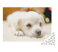 Cute Little Dog 1000 Pieces Jigsaw Puzzles for Adults Dog Jigsaws Challenging Game Family Challenging Educational Challenge Home Decoration for Adults Gifts Ideas 1000pcs (75x50cm)