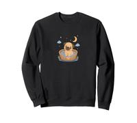 Cute Little Dog in Basket - Cute Animal Design Sweatshirt