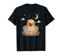 Cute Little Dog in Basket - Cute Animal Design T-Shirt