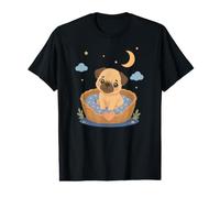 Cute Little Dog in Basket - Cute Animal Design Value Graphic T-Shirt