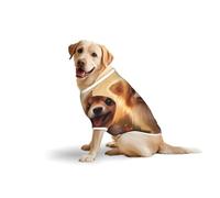 Cute little dog Print Breathable Dog Tshirt for Medium Large Breed