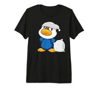Cute Little Duck with Pillow and Pyjama Premium T-Shirt