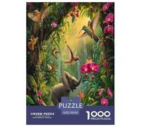 Cute Little Elephant Jigsaw Puzzles Puzzle for Adults Kids. 1000 Pieces Great Gifts Challenge Toy Educational Game Home Decoration for Educational Games Gifts 70x50cm/1000pcs