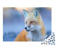 Cute Little Fox 1000 Piece Adult Jigsaw Puzzles Fox Jigsaws Challenging Game Family Challenging Educational Games Home Decoration for Adults And Kids Age 12 Years Up 1000pcs (75x50cm)