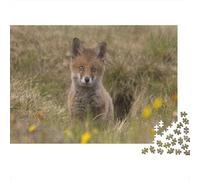 Cute Little Fox 1000 Piece Jigsaw Puzzles for Adults Fox Jigsaws Challenging Game Family Challenging Educational Games Home Decoration for Home Decoration Gifts 1000pcs (75x50cm)