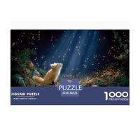Cute Little Fox 1000-piece Puzzle 38x26cm/1000pcs, - Creative Educational Game, Stress-relief And Home Decoration, Gift for Families