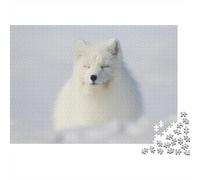 Cute Little Fox 1000 Pieces Adult Jigsaw Puzzles Fox Festive Gifts Family Challenging Educational Games Home Decoration for Home Decoration Gifts 1000pcs (75x50cm)