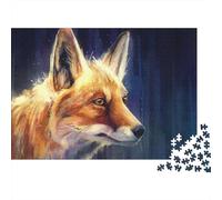 Cute Little Fox 1000 Pieces Jigsaw Puzzles for Adults Fox Jigsaws Challenging Game Family Challenging Educational Challenge Home Decoration for Adults Gifts Ideas 1000pcs (75x50cm)