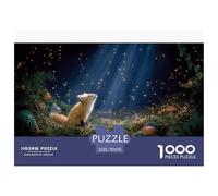 Cute Little Fox 3D Paper Puzzle Game 70x50cm/1000pcs, - Creative And Educational, Perfect for Relaxing And Home Decoration, A Great Gift for Everyone