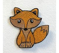 Cute Little Fox Animal Badge Iron on Sew on Embroidered Patch