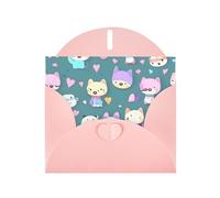 Cute Little Fox Greeting Card, Blank Card With Envelope, 4x6 Inches (Approx. 10x15 Cm), For Events, Weddings,#Birthdays.