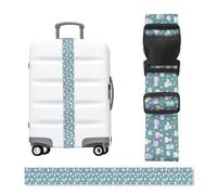Cute little fox Luggage Strap.5 cm Wide, | Adjustable Suitcase Belt 120-200 cm for 20-32 Inch Cases, Quick Buckle