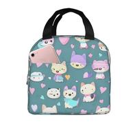 Cute little fox Lunch Box for Men - Reusable Lunch Bag for Men and Women - Insulated Small Lunch Box.