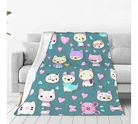Cute Little Fox Print Ultra-Soft Micro Fleece Blanket Warm All Season Sofa Travel Throw for Office for Kids Adults Nap