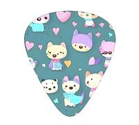 Cute little fox the 12-piece guitar picks include three picks: thin, medium and heavy. suitable for electric, acoustic and bass guitars of all strengths