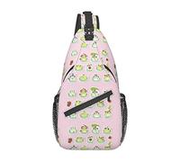 Cute Little Frog Sling Bag, Chest Bag Daypack, Crossbody Sling Backpack for Travel Sports Running Hiking