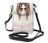 Cute Little Girl Small crossbody phone wallet with flip cover, perfect for shopping, travel, and everyday use.