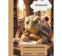 Cute Little Grumpy Gopher Tortoise Composition Book: 7.5x9.25, 150 wide-ruled pages for writing, note taking, etc. Proceeds go to Florida Gopher Tortoise Rescue, Inc.