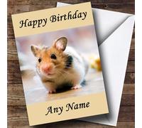 Cute Little Hamster Personalised Birthday Card | Birthday Card | Animals, Wildlife & Pets Card
