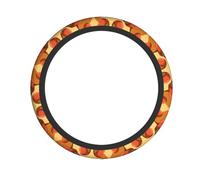 Cute little hamster Printed elastic steering wheel cover for cars, 15 inches, comfortable grip, suitable for most models