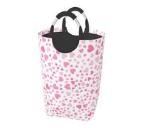 Cute Little Hearts, Laundry Hamper, Collapsible Laundry Basket Large Durable Storage Bin with Handles 50L