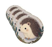 Cute Little Hedgehog Car Air Fresheners Cards 4 Pcs Hanging Fragrance Scented Cards Long-Lasting Car Aromatherapy Tablets for Wardrobe Bathroom Car Interior Mirror Pendant Gifts