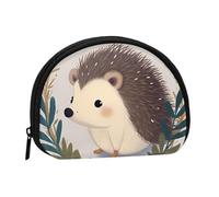 Cute Little Hedgehog Coin Purse with Zipper Mini Coin Pouch Small Change Wallet for Men Women Coin Bag Personalized Credit Card Bags Everything Storage Pouch for Headset ID Key Lipstick