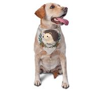 Cute Little Hedgehog Dog Bandana Pet Scarf Accessories for Small Medium Dogs Cats Photo Prop, Triangle Pet Bandanas Adjustable Puppy Bib Washable Dog Kerchief Puppy Neckerchief