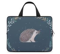 Cute Little Hedgehog Laptop Case Thin Laptop Sleeve with Handle Portable Laptop Bag Water Resistant Computer Case Neoprene Computer Sleeve Bag for Men Women